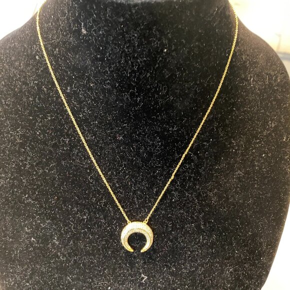 Jewelry - Crescent Moon Gold 20"Necklace